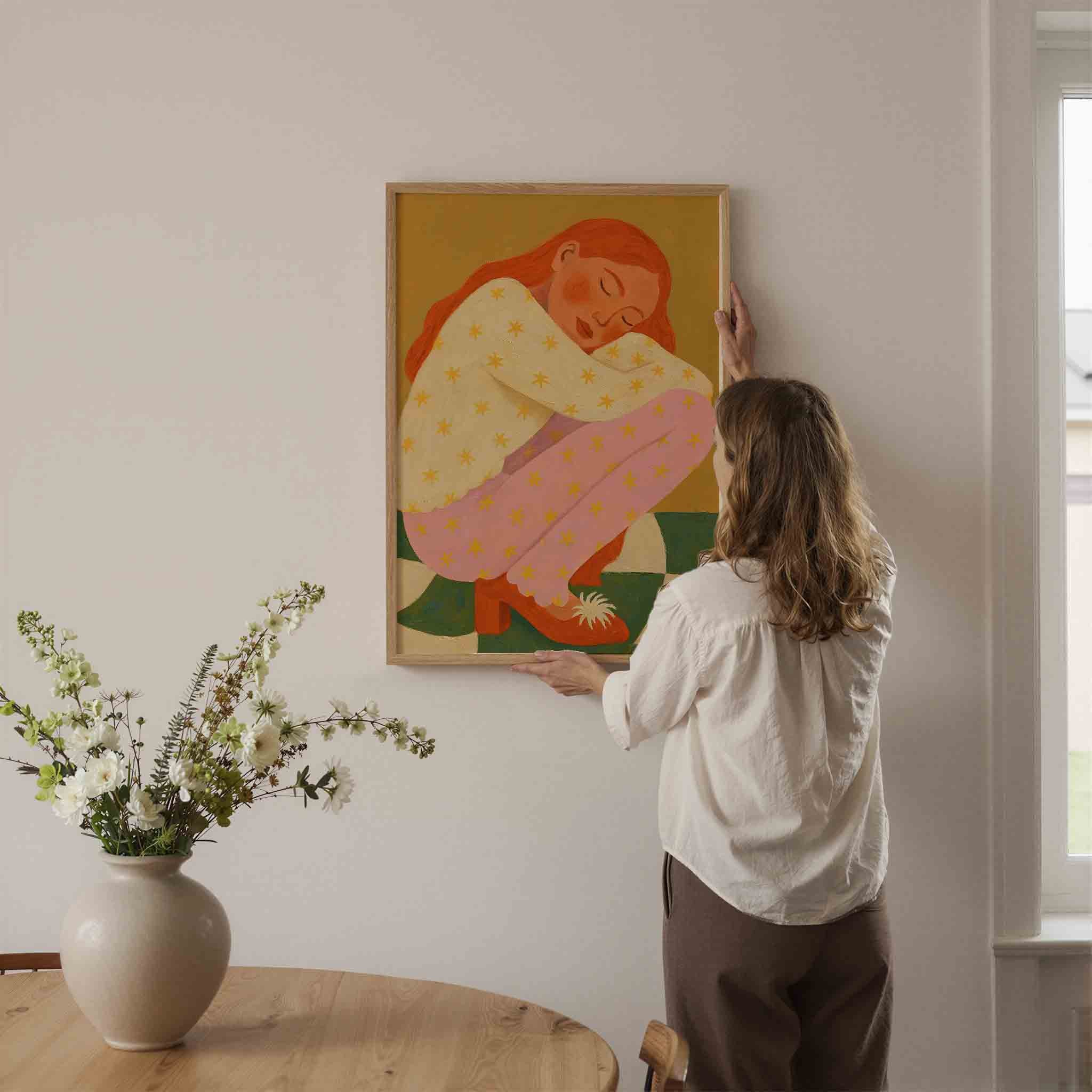 Slapende figuur Poster