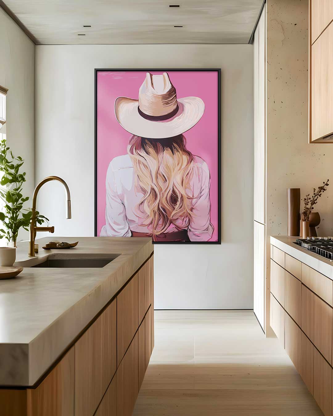 Cowboy Glamour Kunstwerk-canvas-dibond-plexiglas-wanddecoratie-WallArtistic