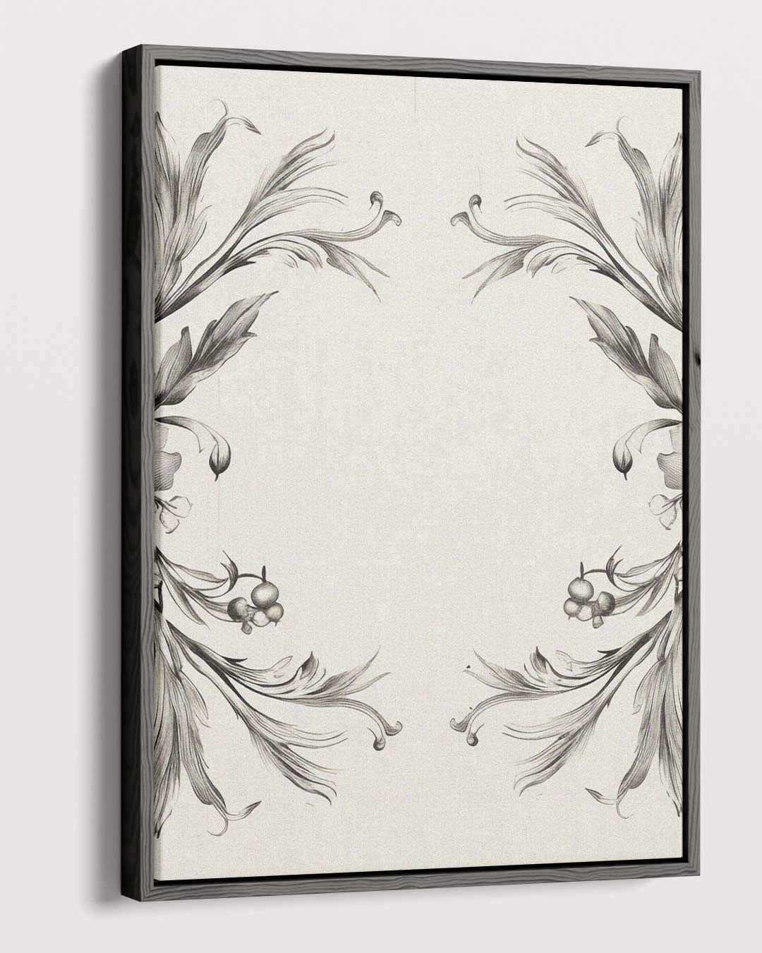 Elegante Bloemenillustratie Kunstwerk-canvas-dibond-plexiglas-wanddecoratie-WallArtistic