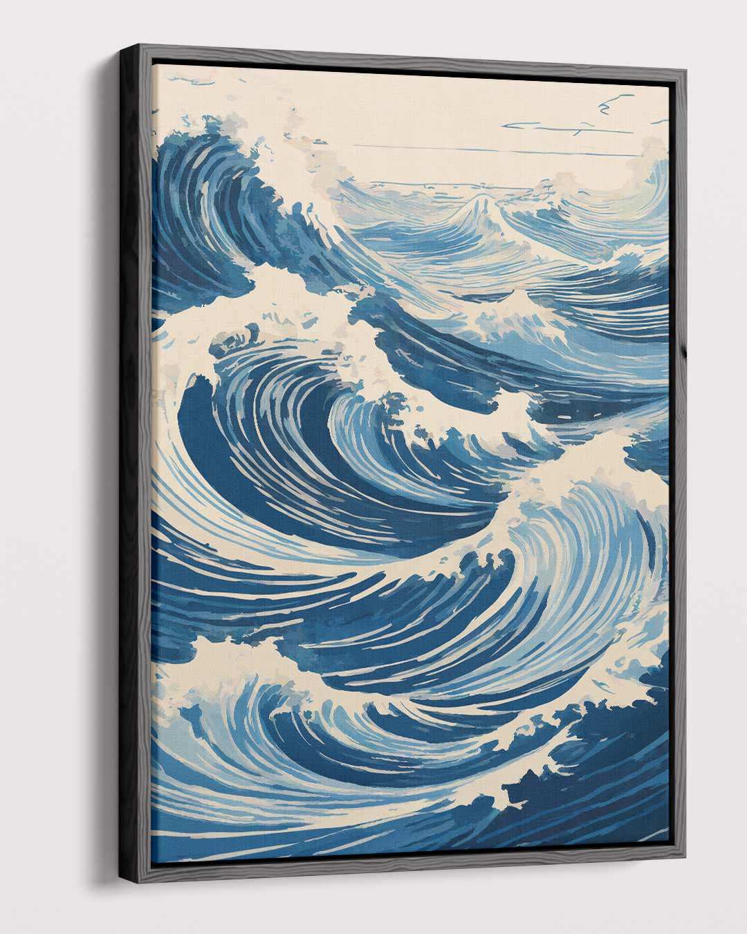 Krachtige Golfbewegingen Kunstwerk-canvas-dibond-plexiglas-wanddecoratie-WallArtistic