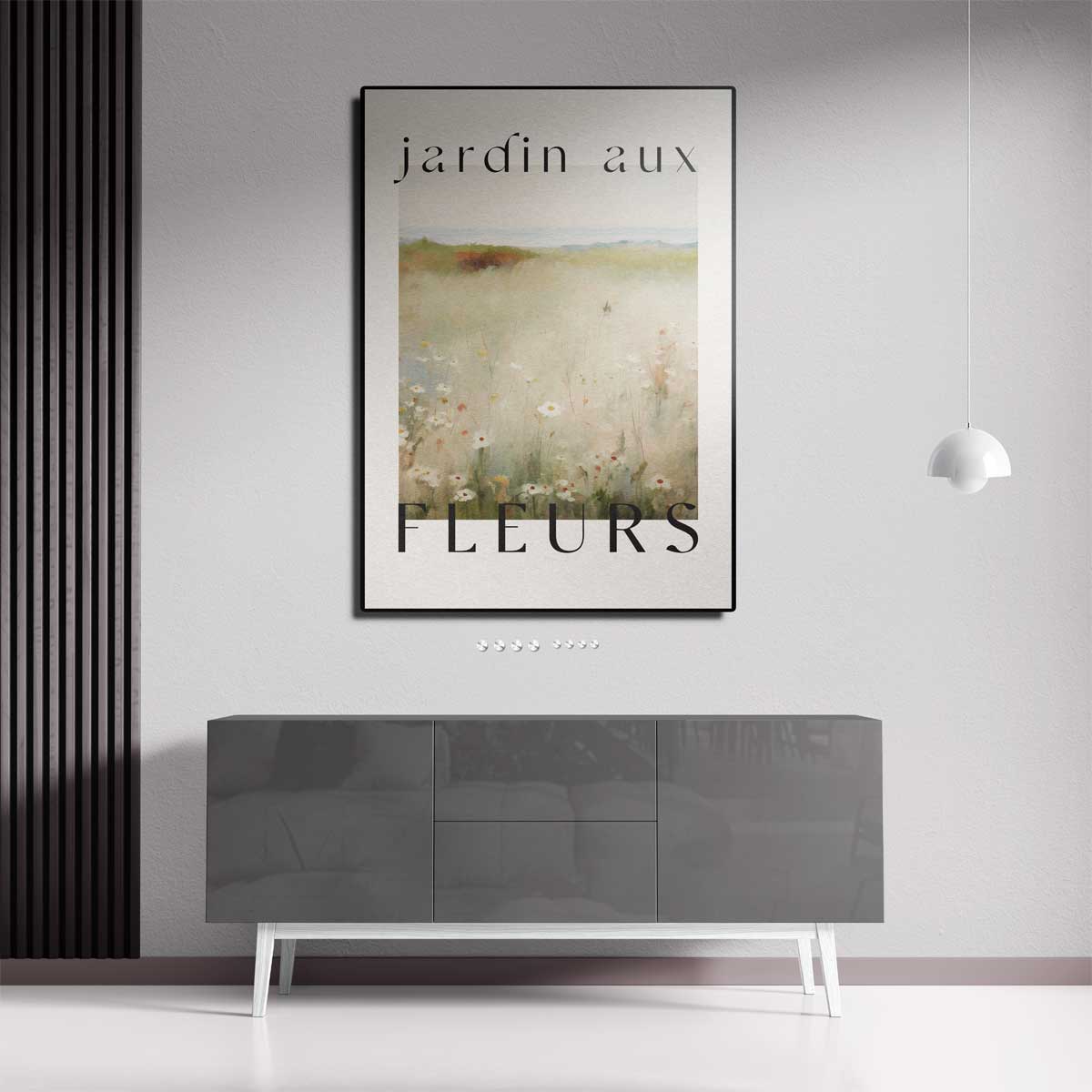 Zomerweide met Bloemen Kunstwerk-canvas-dibond-plexiglas-wanddecoratie-WallArtistic