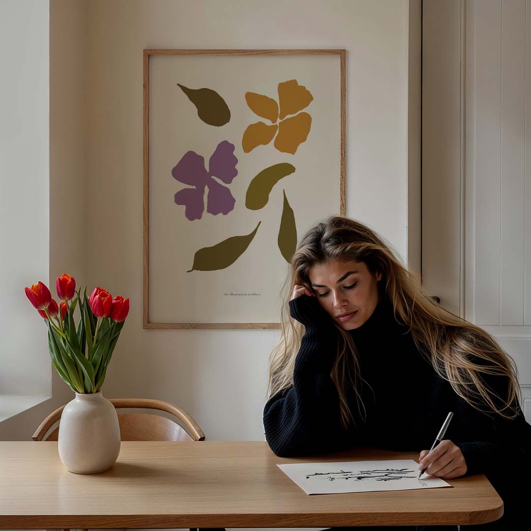 Botanische Bloemenposter-WallArtistic