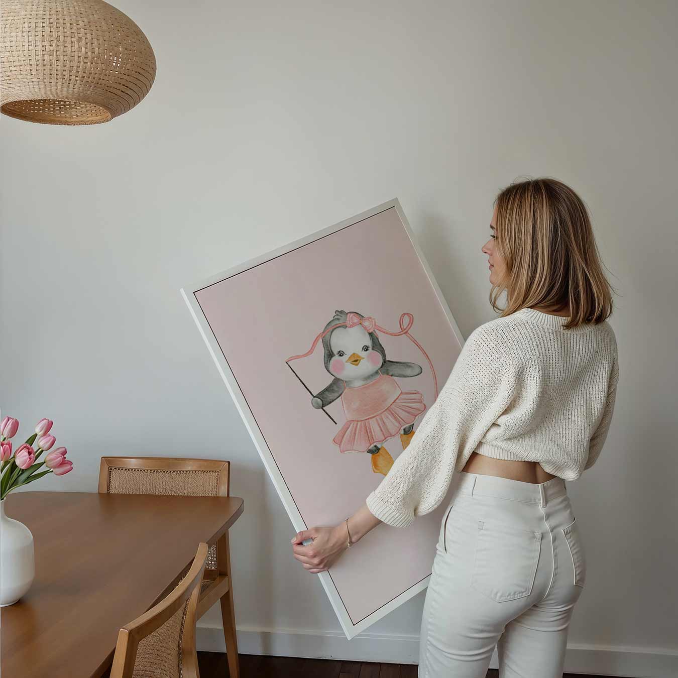 Dansende Pinguïn Poster-WallArtistic