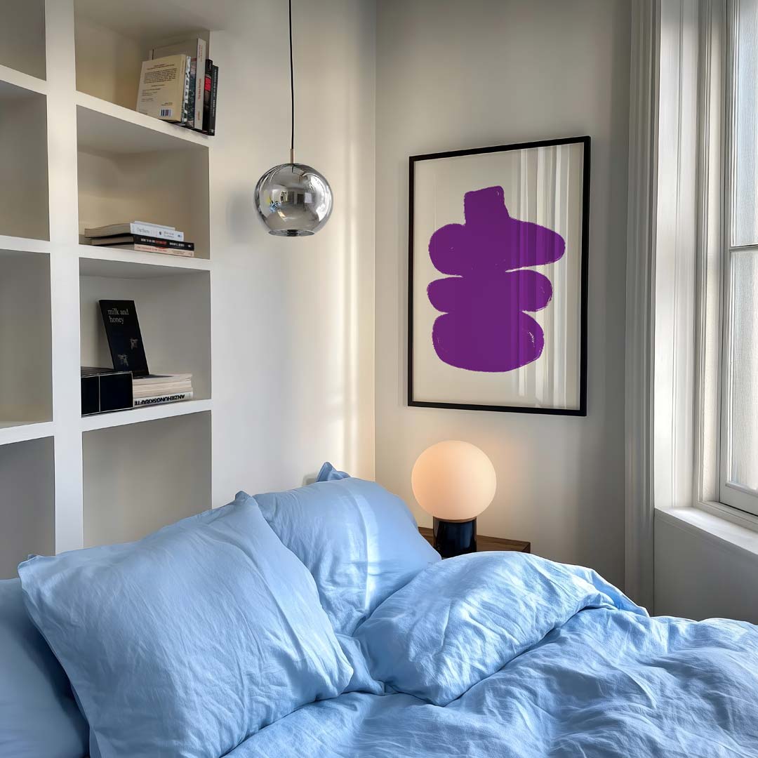 Moderne Abstracte Paarse Poster-WallArtistic