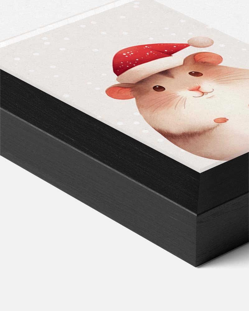 Schattige Kerst Hamster Poster