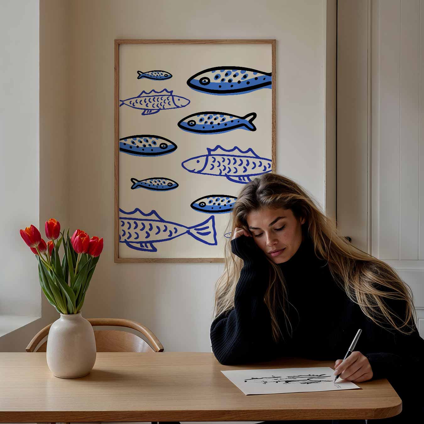 Vrolijke Vissen Poster-WallArtistic