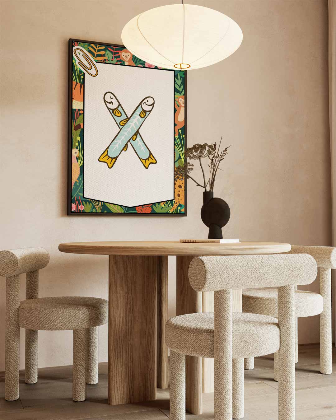 Vrolijke Vissenprint Kunstwerk-canvas-dibond-plexiglas-wanddecoratie-WallArtistic