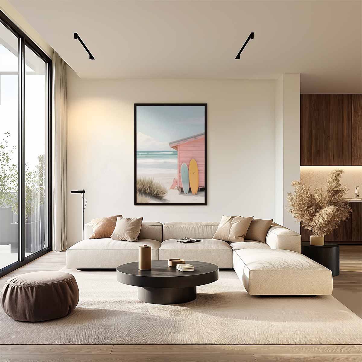 Zomerse Strandvibes Kunstwerk-canvas-dibond-plexiglas-wanddecoratie-WallArtistic