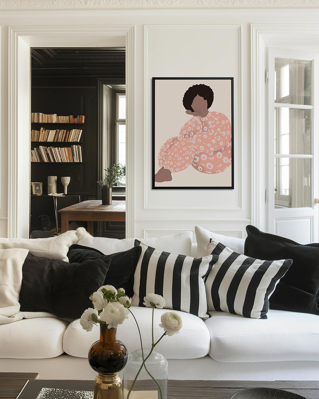 Vrouwelijk silhouet Kunstwerk