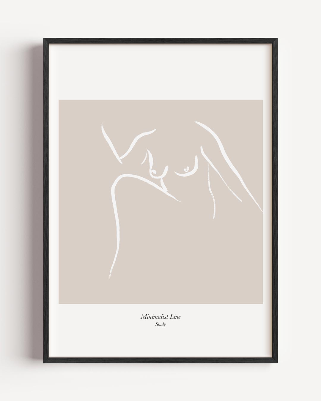 Minimalistische Lijnenschets Poster-WallArtistic