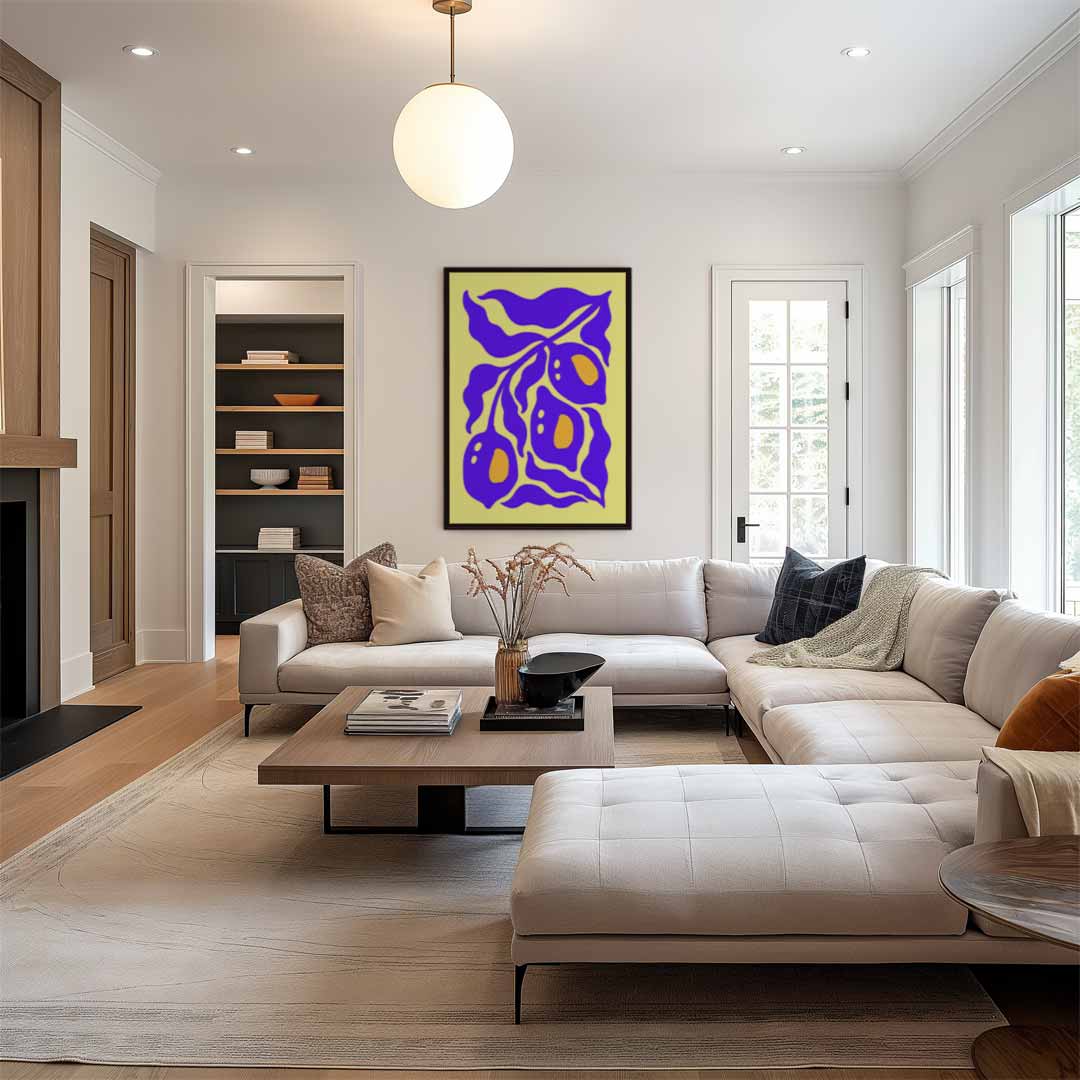 Speelse Citroenen Kunstwerk-canvas-dibond-plexiglas-wanddecoratie-WallArtistic