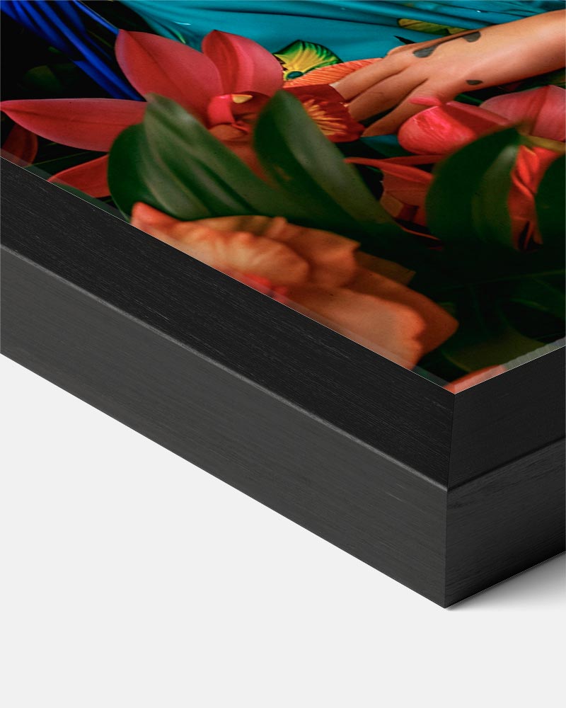 Kleurrijke Tropische Portretposter-WallArtistic