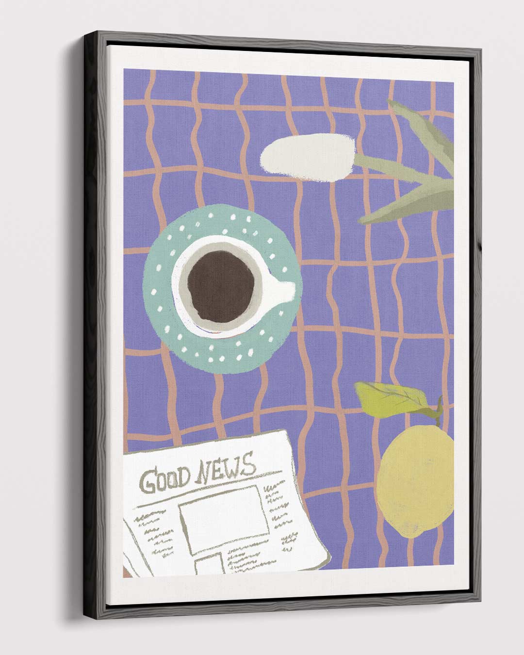 Ochtendgeluk voor Beginners Kunstwerk-canvas-dibond-plexiglas-wanddecoratie-WallArtistic