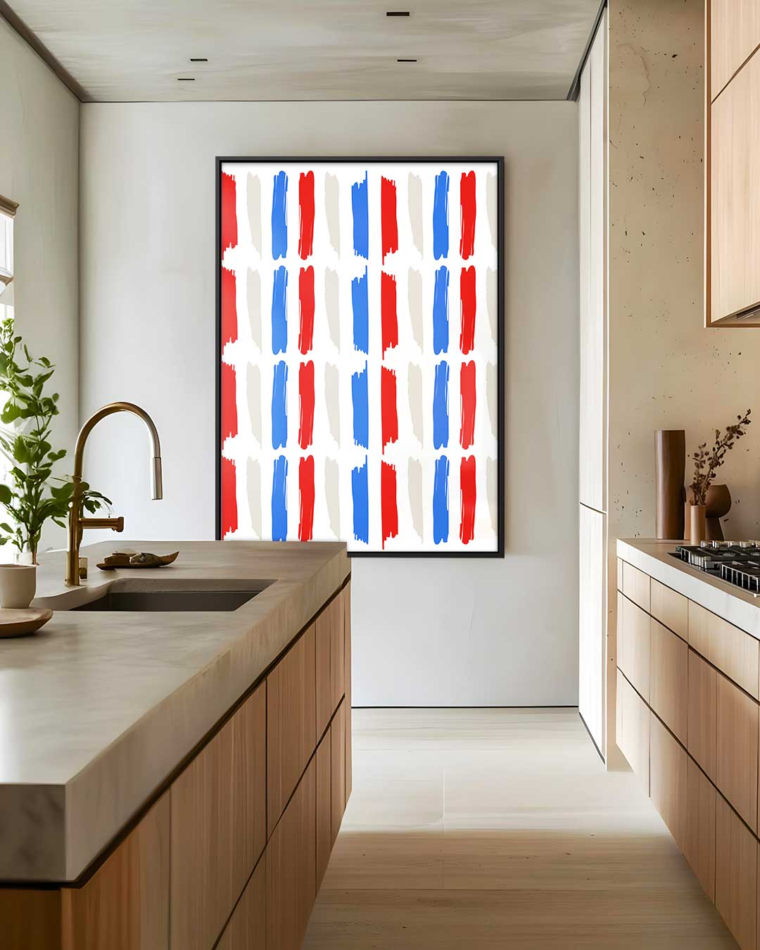 Kleurrijke Strepen Kunstwerk-canvas-dibond-plexiglas-wanddecoratie-WallArtistic