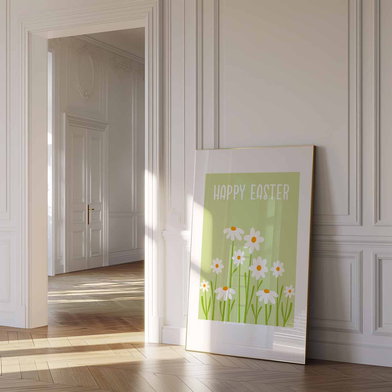 Vrolijke Paasbloemen Poster