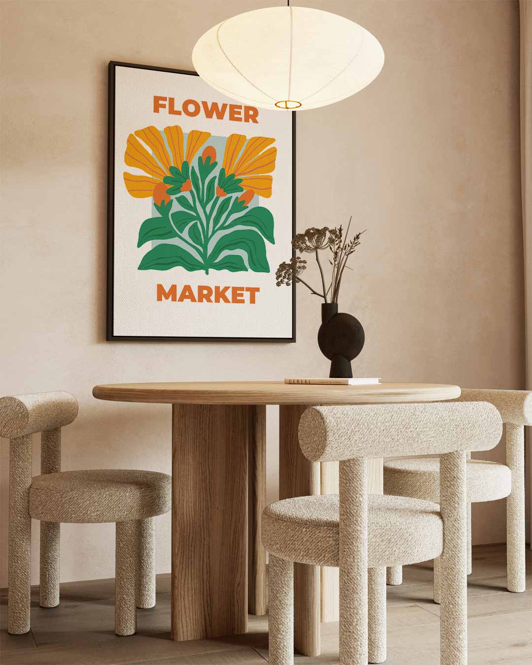 Bloemenmarkt Poster Kunstwerk-canvas-dibond-plexiglas-wanddecoratie-WallArtistic