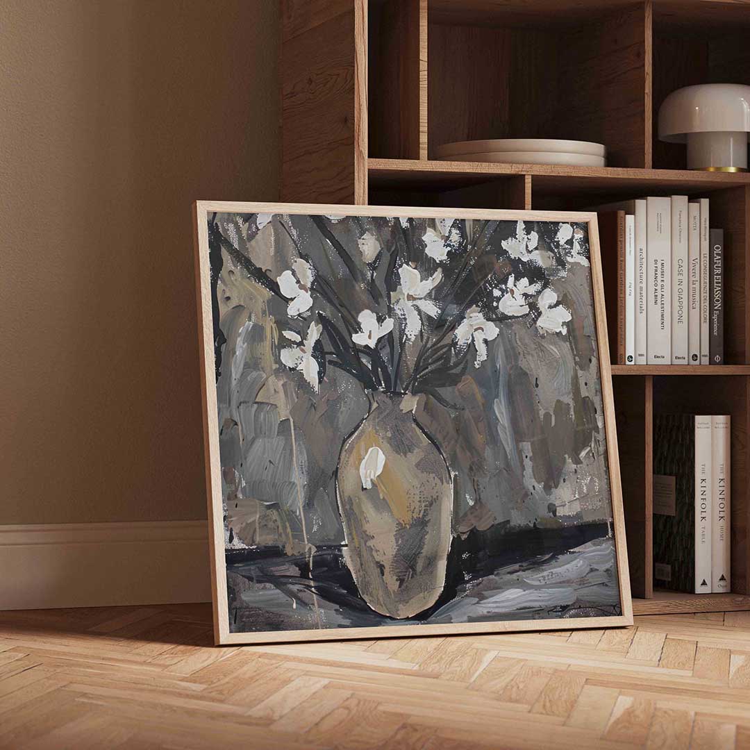 Bloemen in vaas Poster