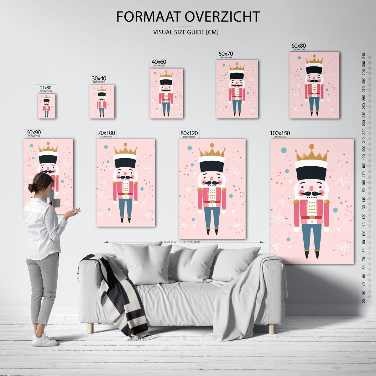 Notenkraker op roze Poster