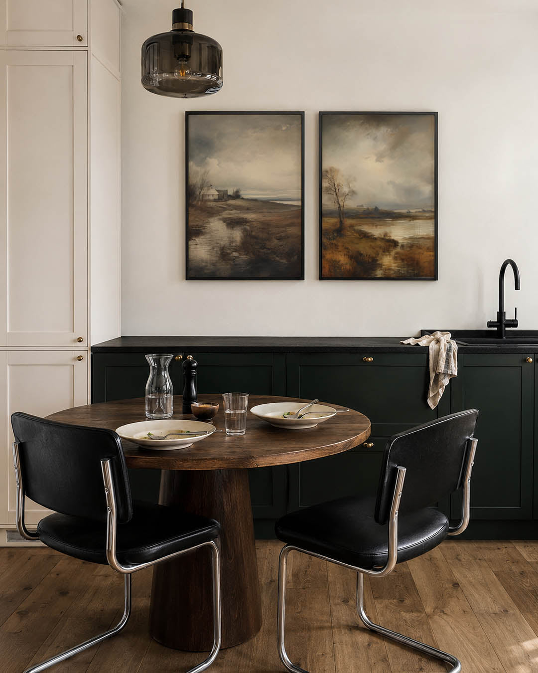 Rustige landschapstonen Posterset