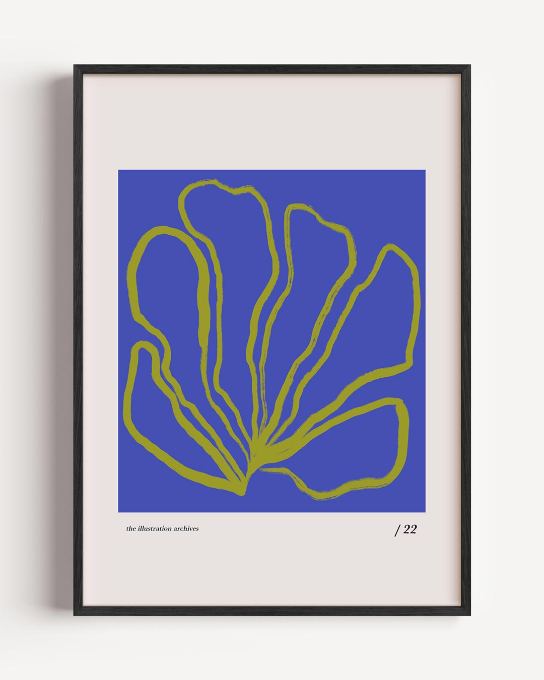 Abstracte Elegantie Bloem Poster-WallArtistic