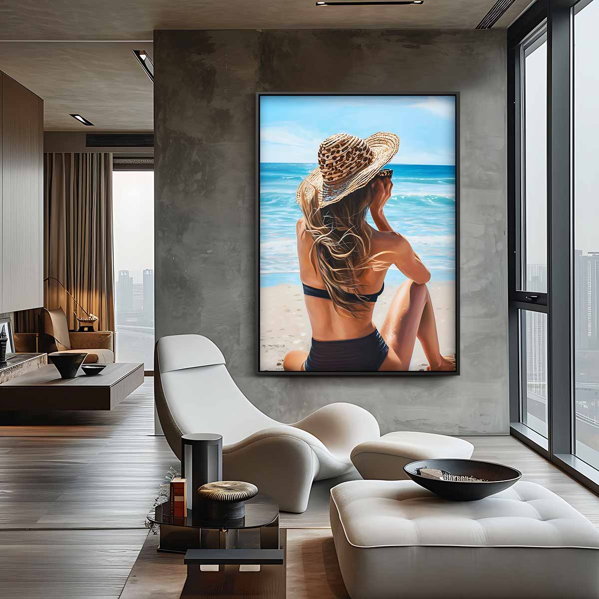 Zomerdromen aan Zee Kunstwerk-canvas-dibond-plexiglas-wanddecoratie-WallArtistic