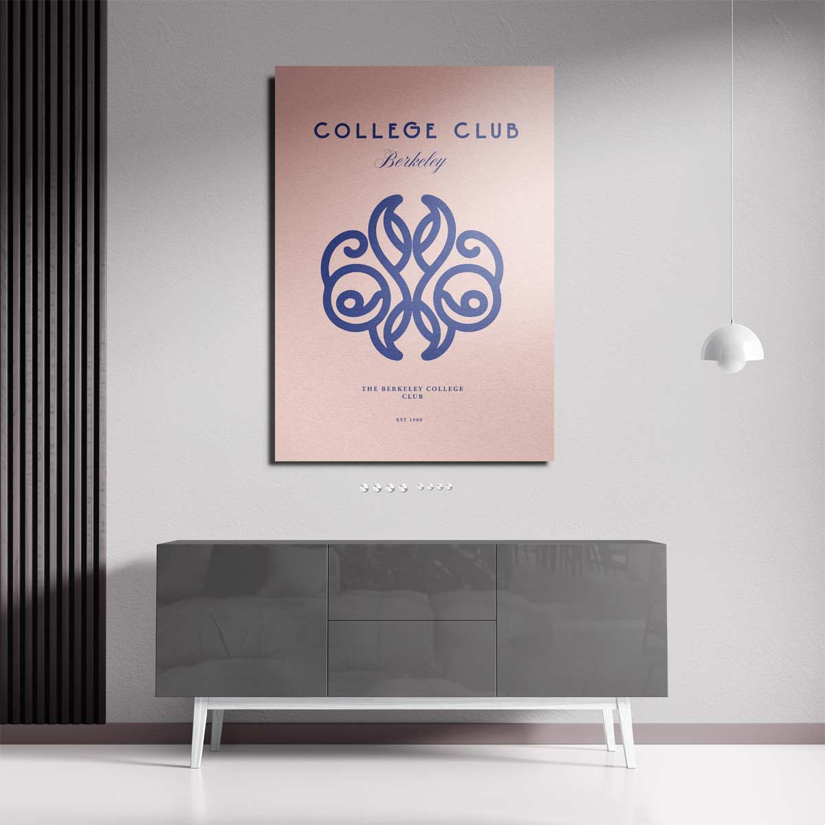Elegant College Club Ontwerp Kunstwerk-canvas-dibond-plexiglas-wanddecoratie-WallArtistic