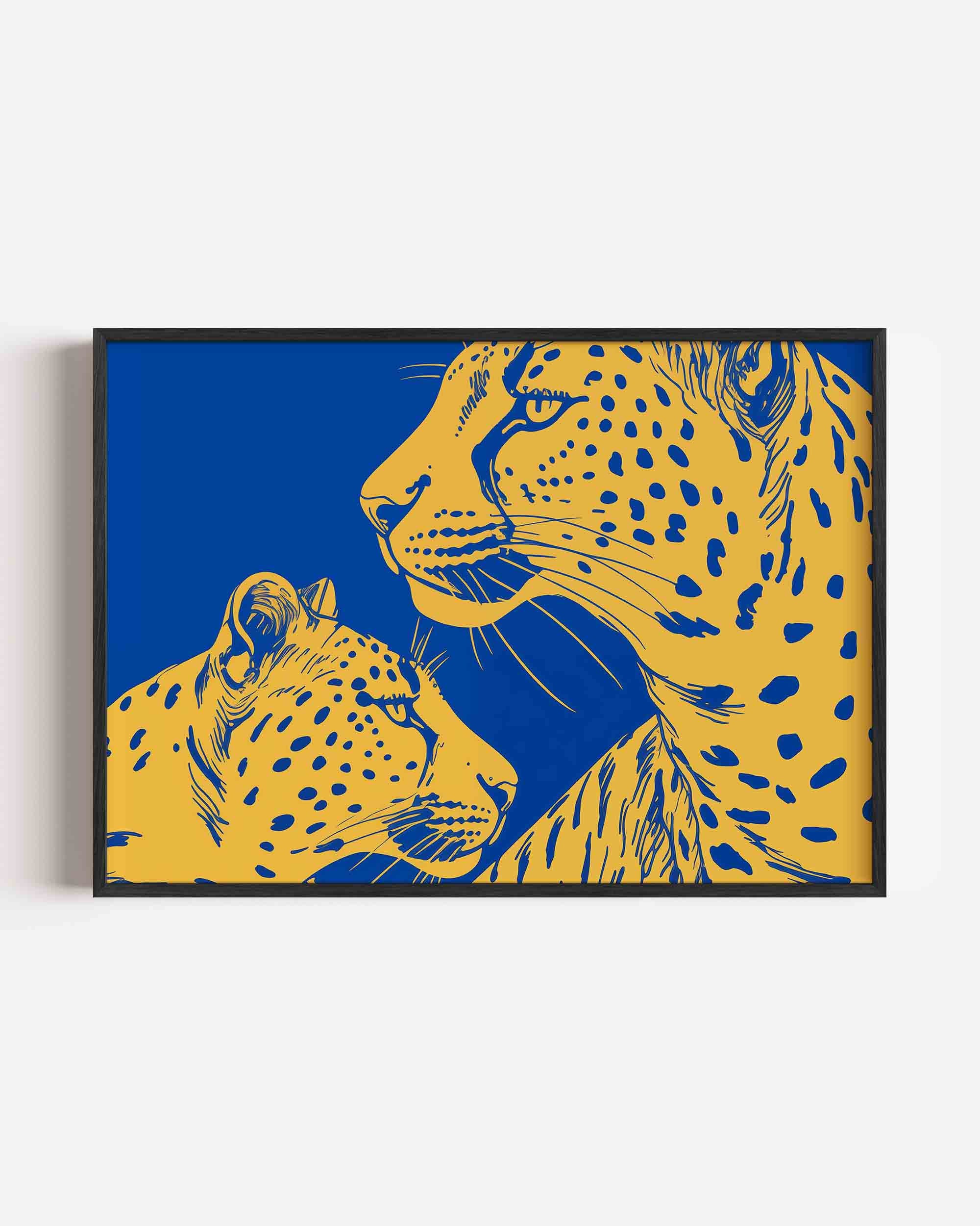 Twee luipaarden Poster