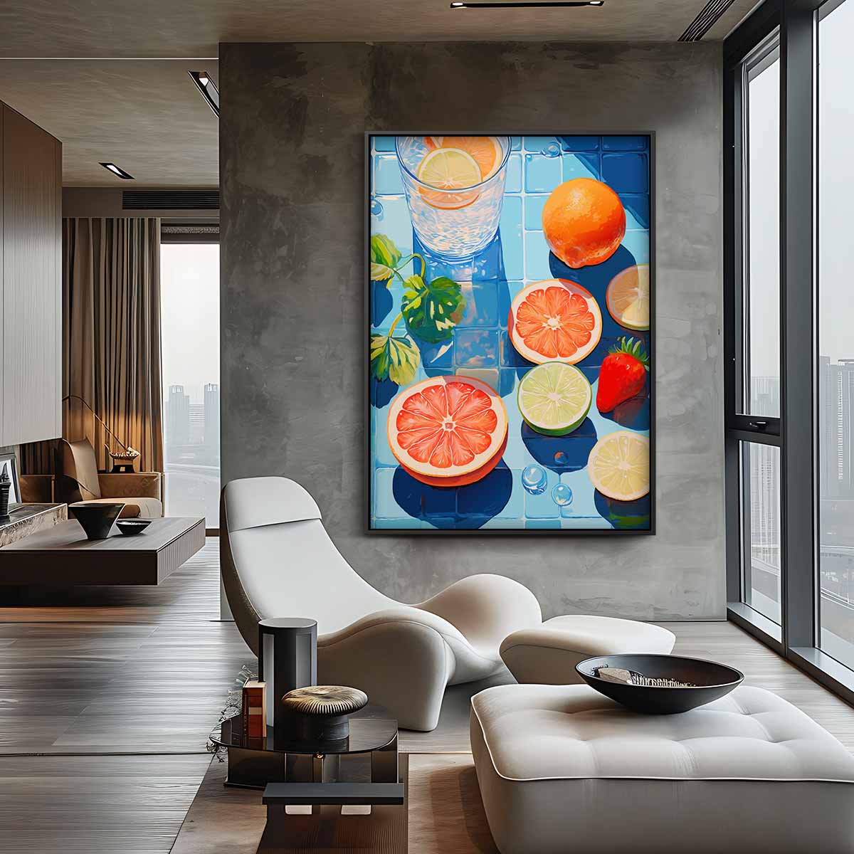 Zomerse Vruchtensensatie Kunstwerk-canvas-dibond-plexiglas-wanddecoratie-WallArtistic