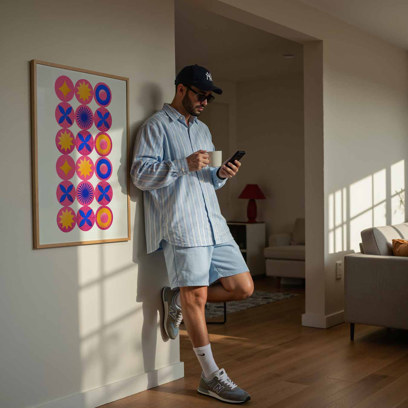 Kleurrijke Cirkelpatronen Poster-WallArtistic