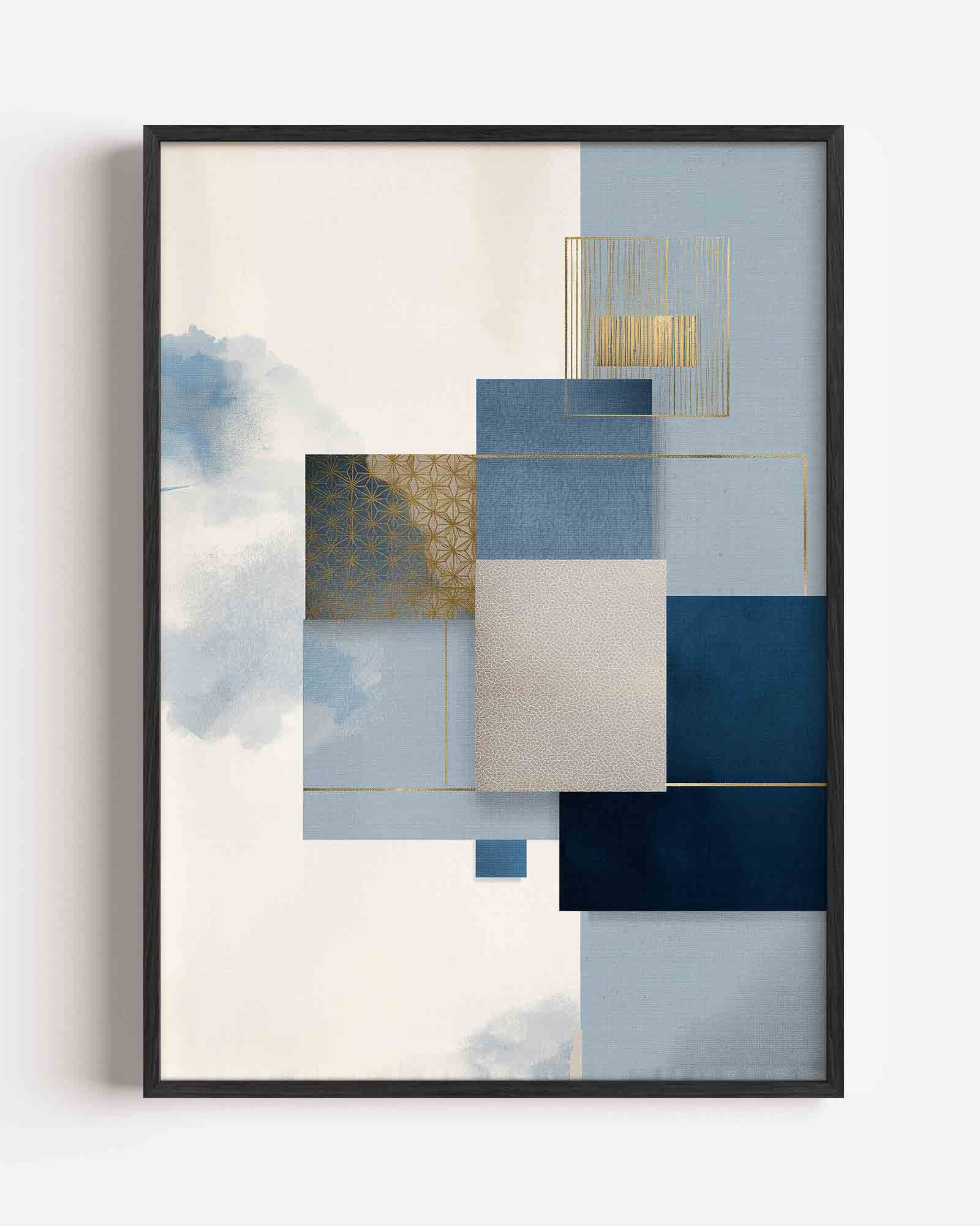Abstracte geometrische vormen Poster
