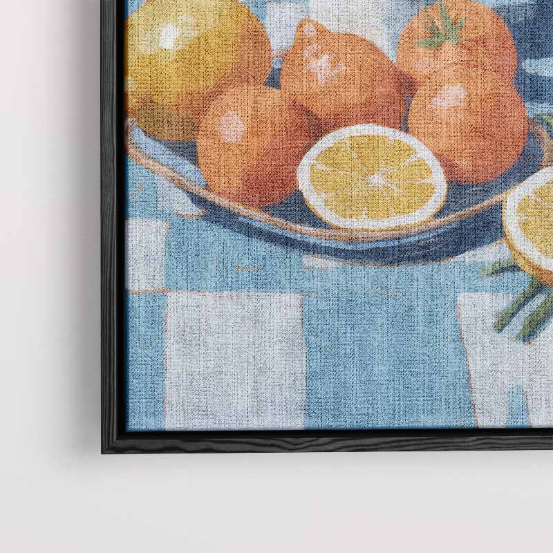 Frisse Citrussymfonie Kunstwerk-canvas-dibond-plexiglas-wanddecoratie-WallArtistic