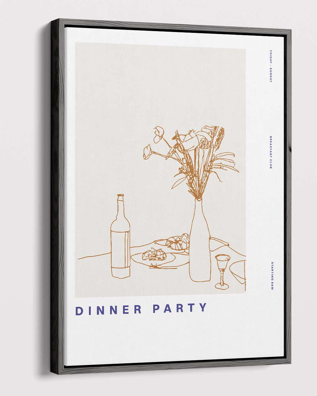 Eenvoudige Dinerscène Poster