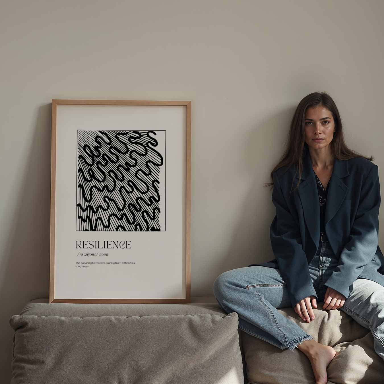 Veerkracht Inspiratie Poster-WallArtistic