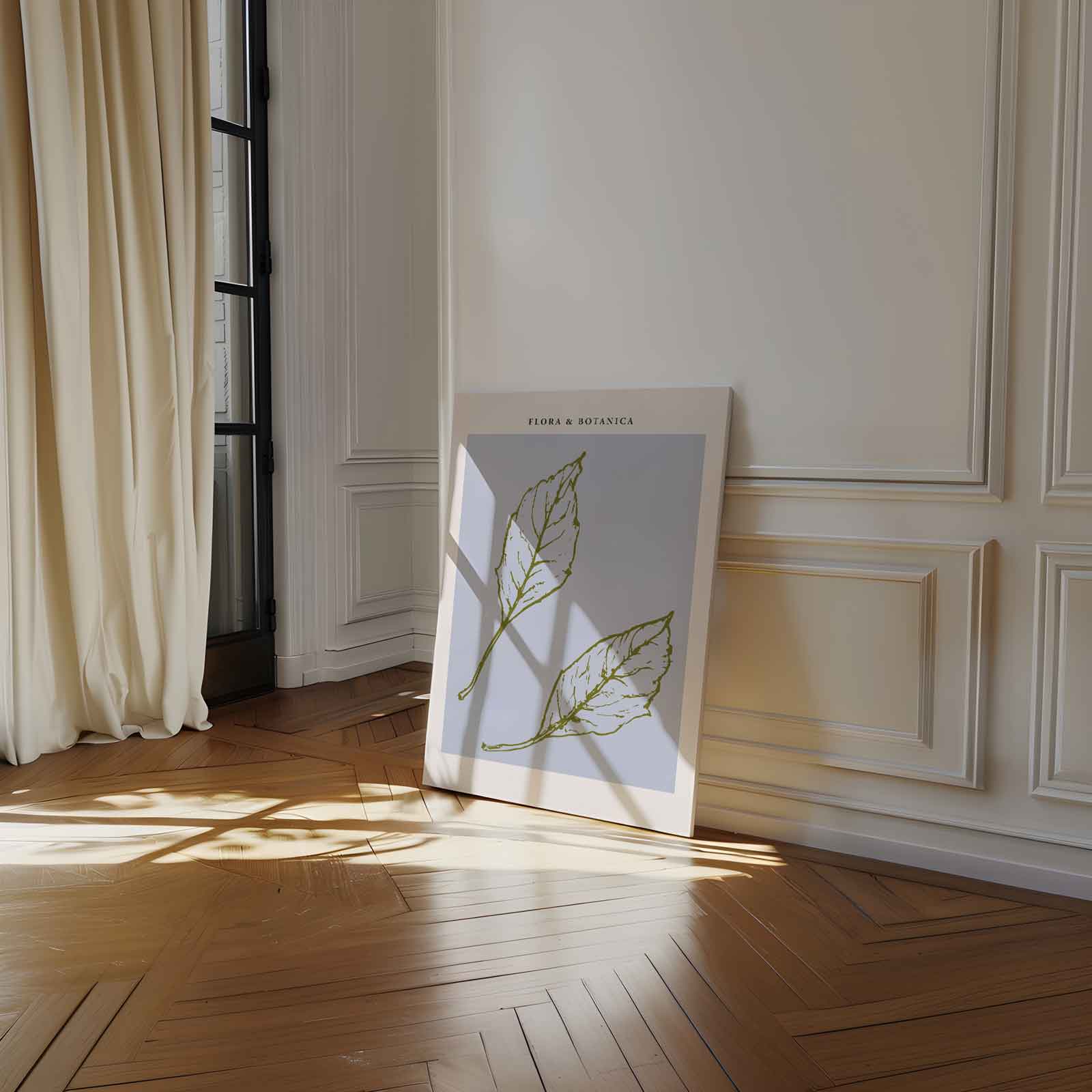 Botanische Elegantie Kunstwerk-canvas-dibond-plexiglas-wanddecoratie-WallArtistic