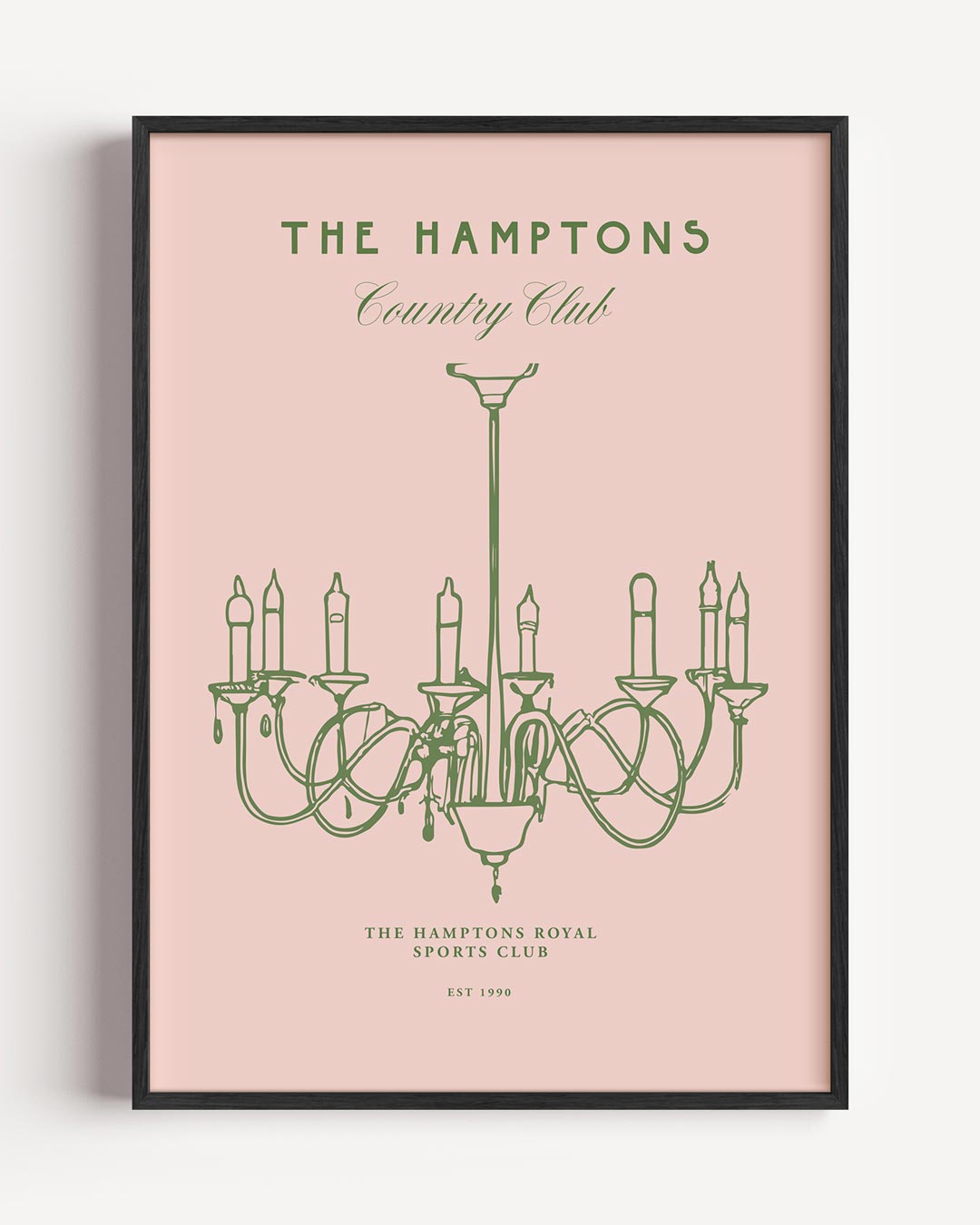 Elegante Kroonluchter Club Poster-WallArtistic