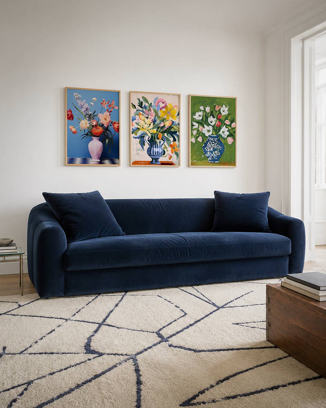 Bloemen en patronen Posterset