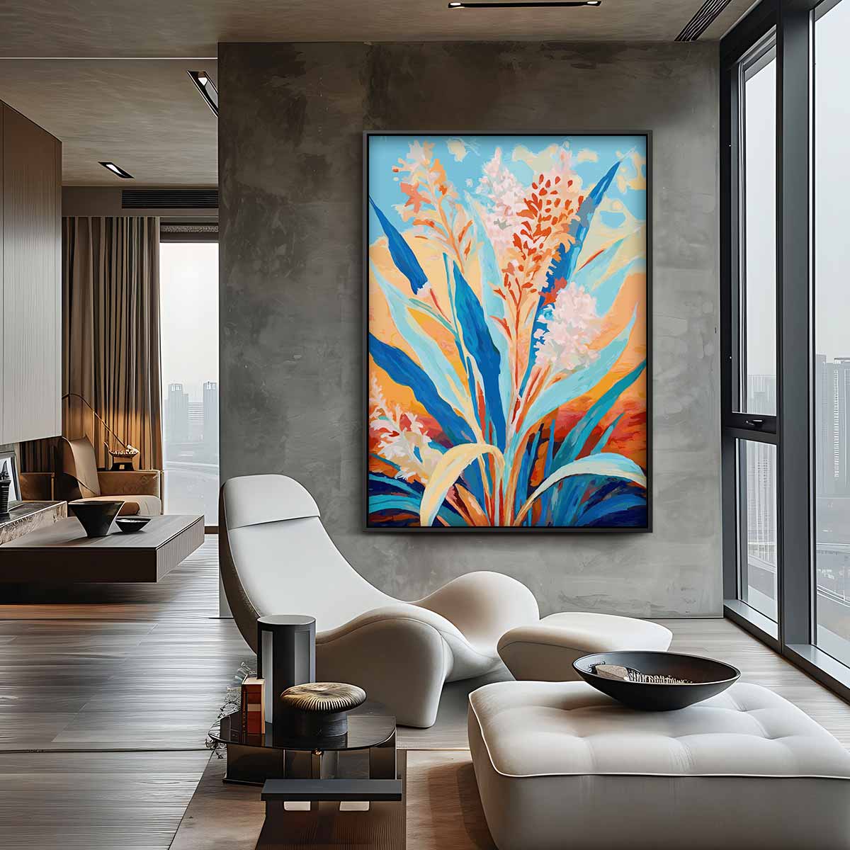 Bloemenpracht in het Veld Kunstwerk-canvas-dibond-plexiglas-wanddecoratie-WallArtistic