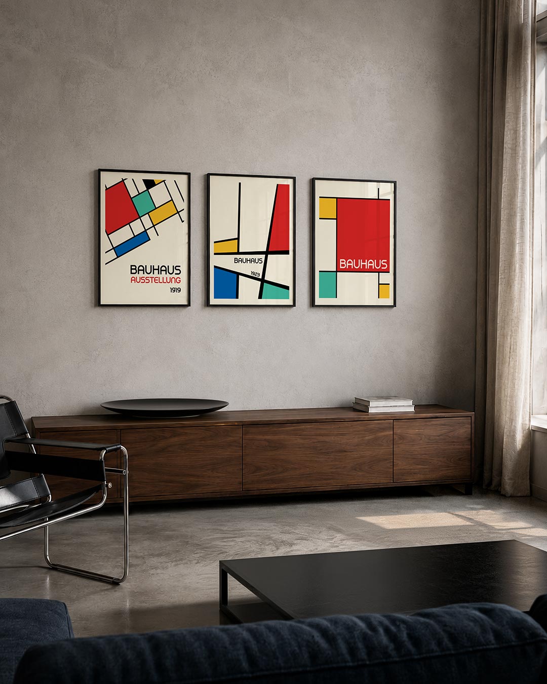 Kleurvlakken en lijnen Posterset