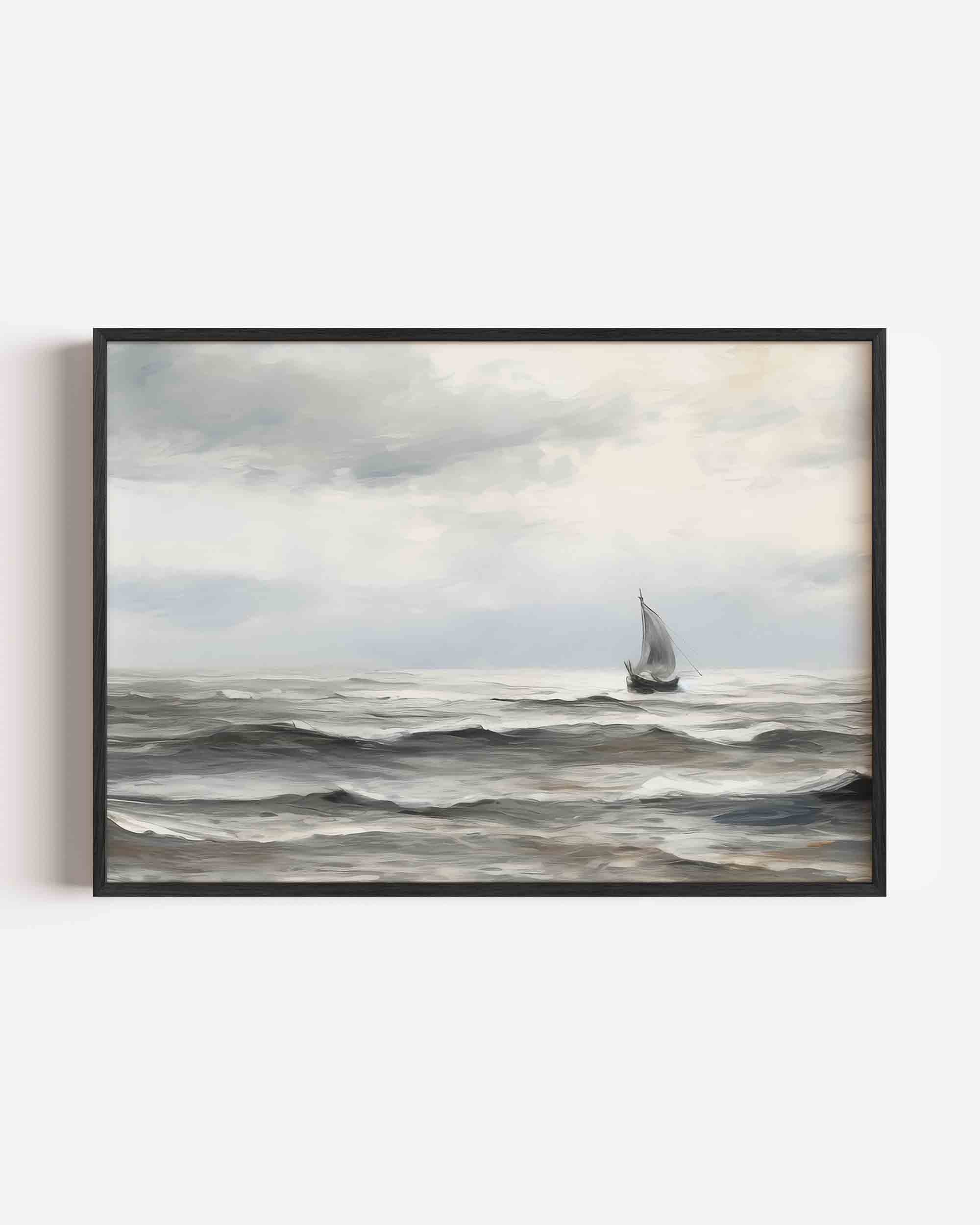 Zeilboot op zee Poster