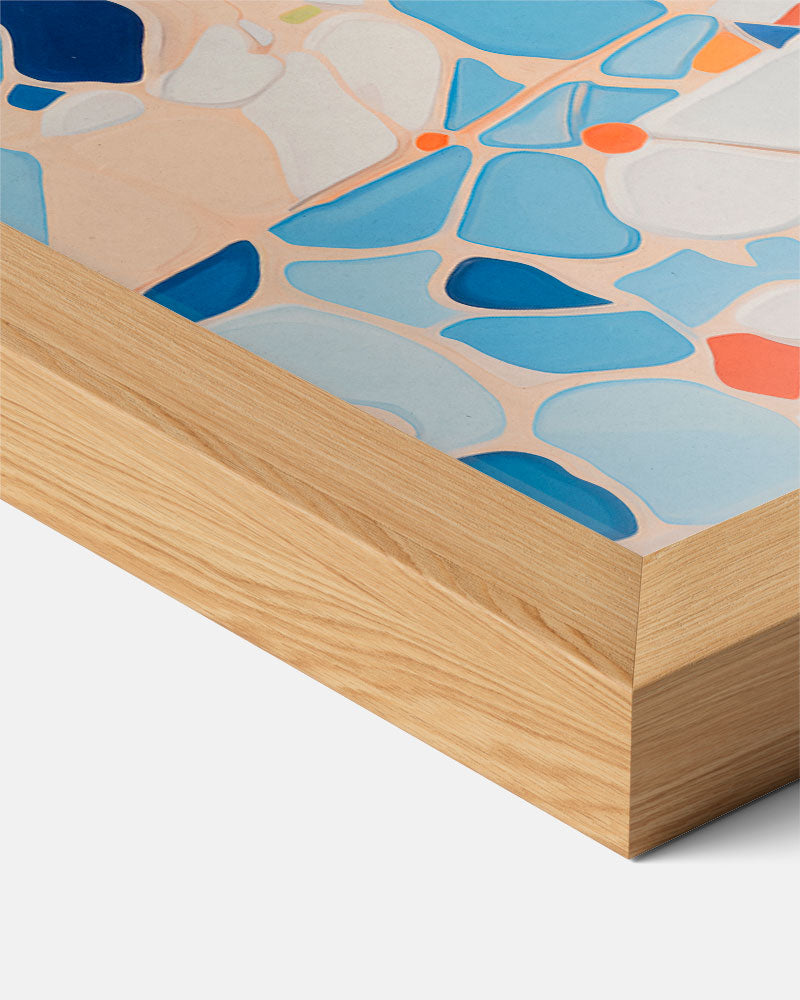 Kleurrijke Abstracte Mozaïekposter-WallArtistic