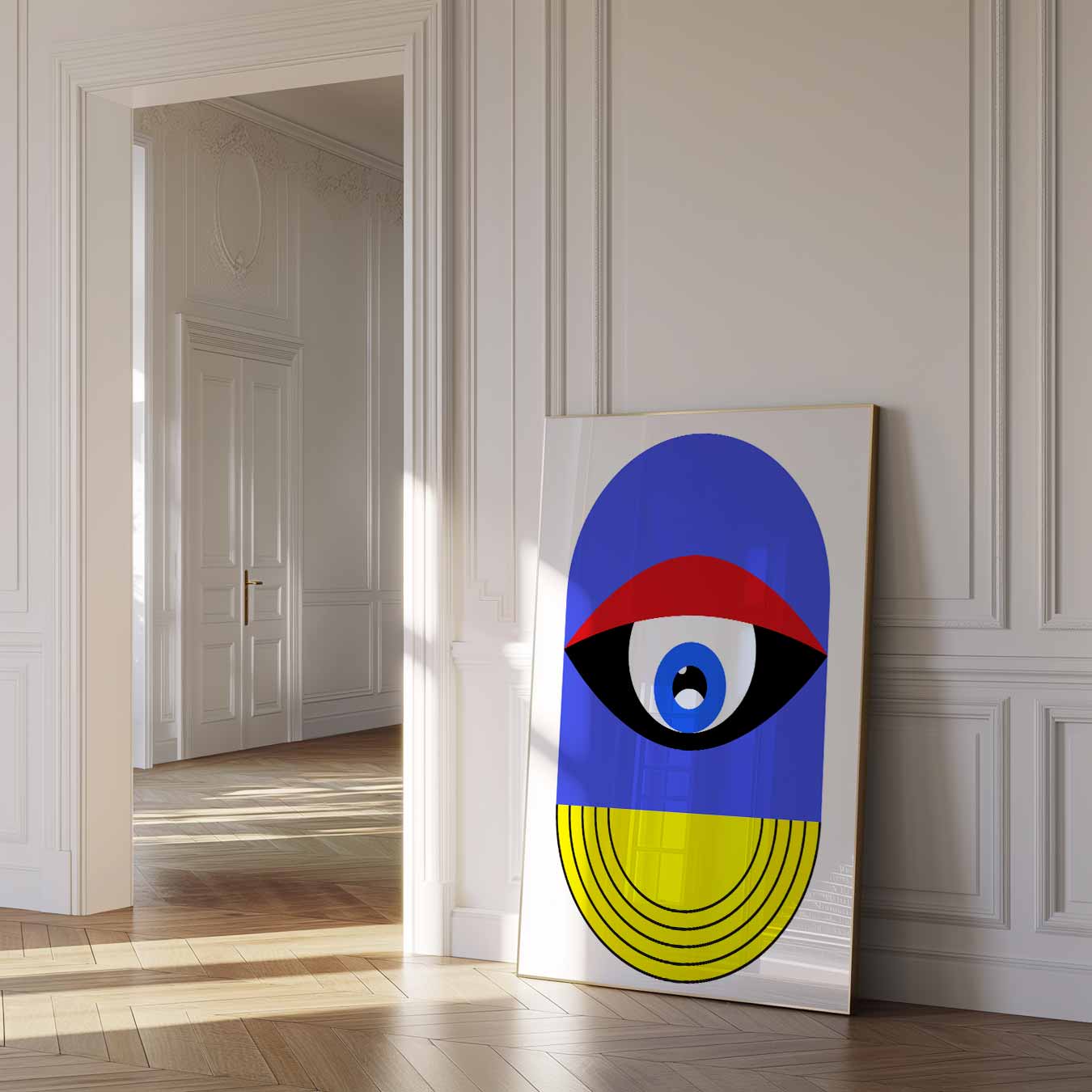 Trendy Geometrische Oogposter-WallArtistic
