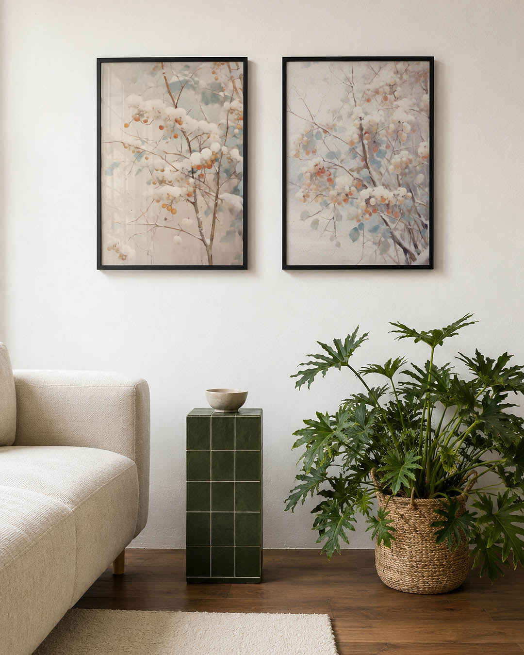 Winterse takken Posterset