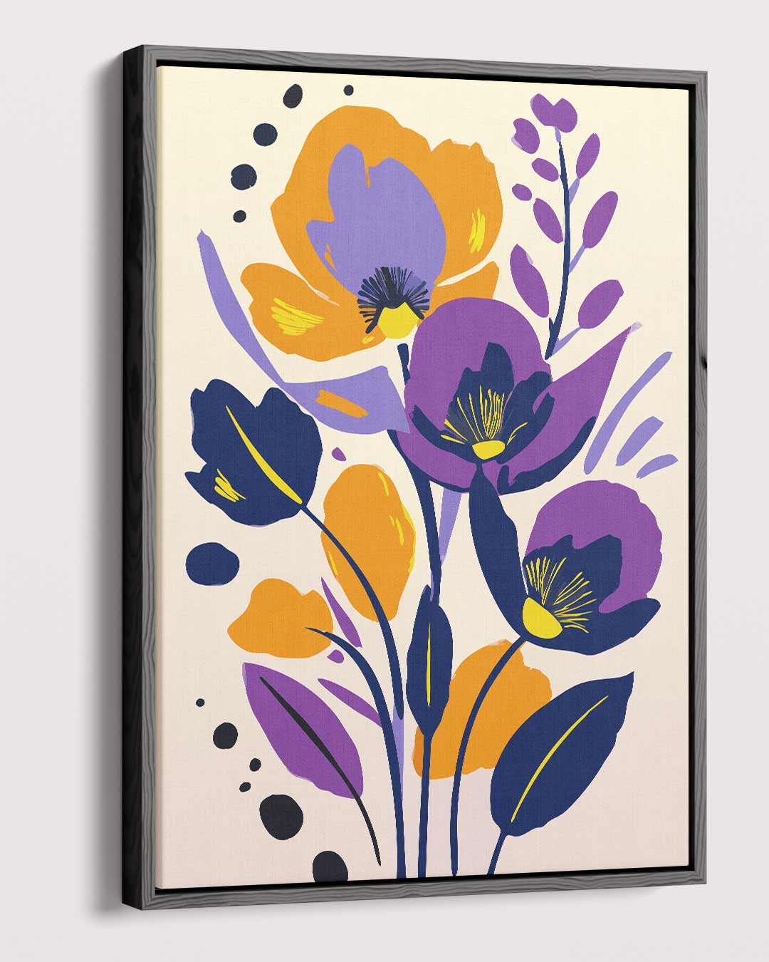 Bloemenpracht in Kleurrijk Palet Kunstwerk-canvas-dibond-plexiglas-wanddecoratie-WallArtistic