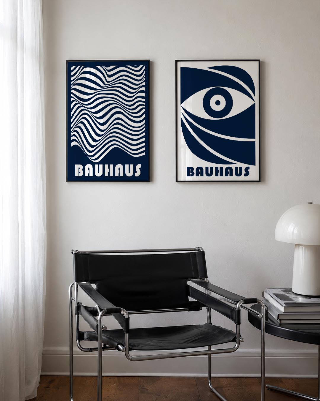Golvend lijnenspel Posterset