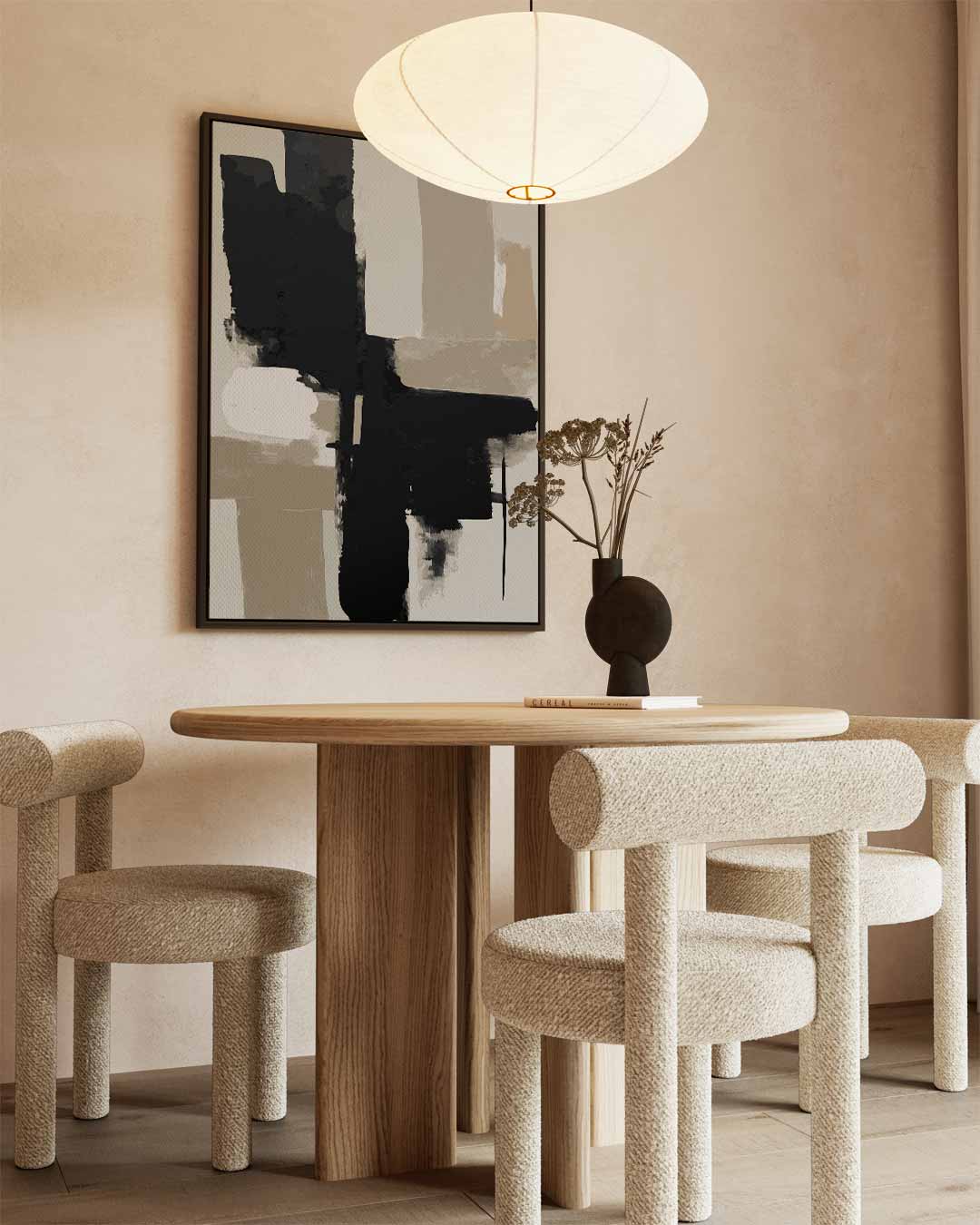 Abstracte Contrasten Kunstwerk-canvas-dibond-plexiglas-wanddecoratie-WallArtistic