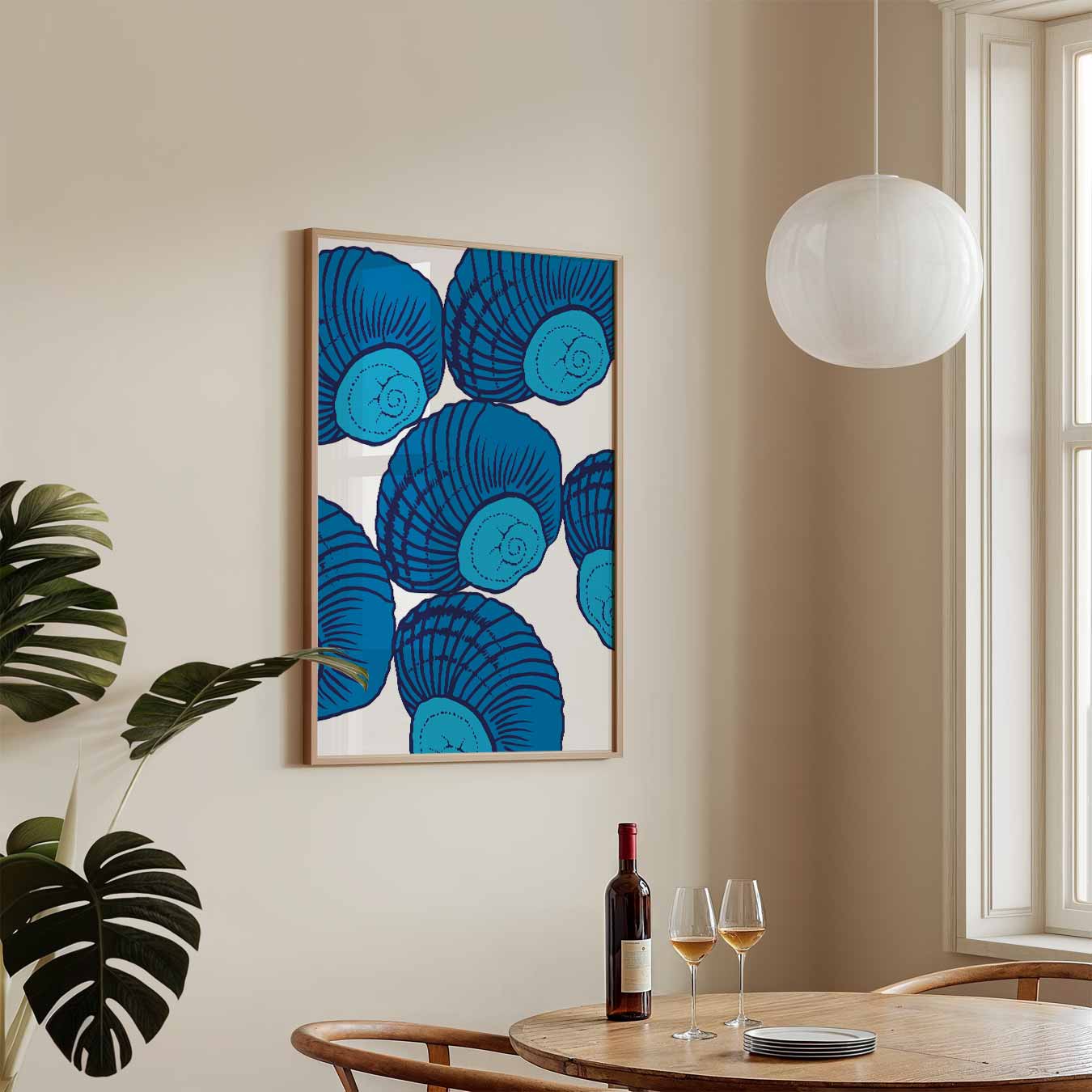 Zee-schelp Stijl Poster-WallArtistic