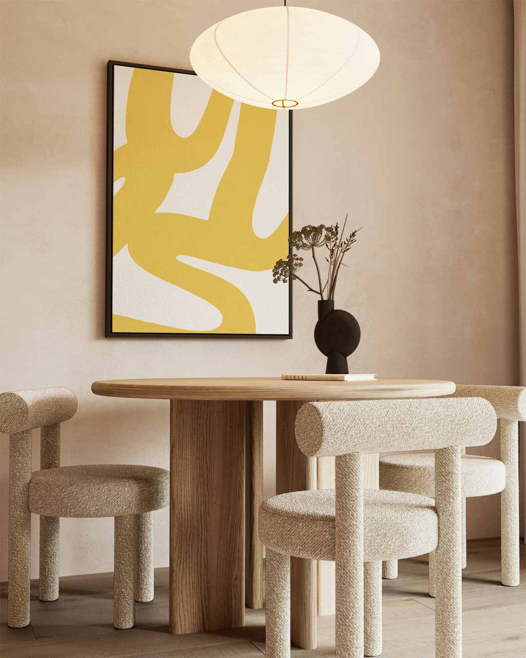 Zonnige Kronkelingen Kunstwerk-canvas-dibond-plexiglas-wanddecoratie-WallArtistic