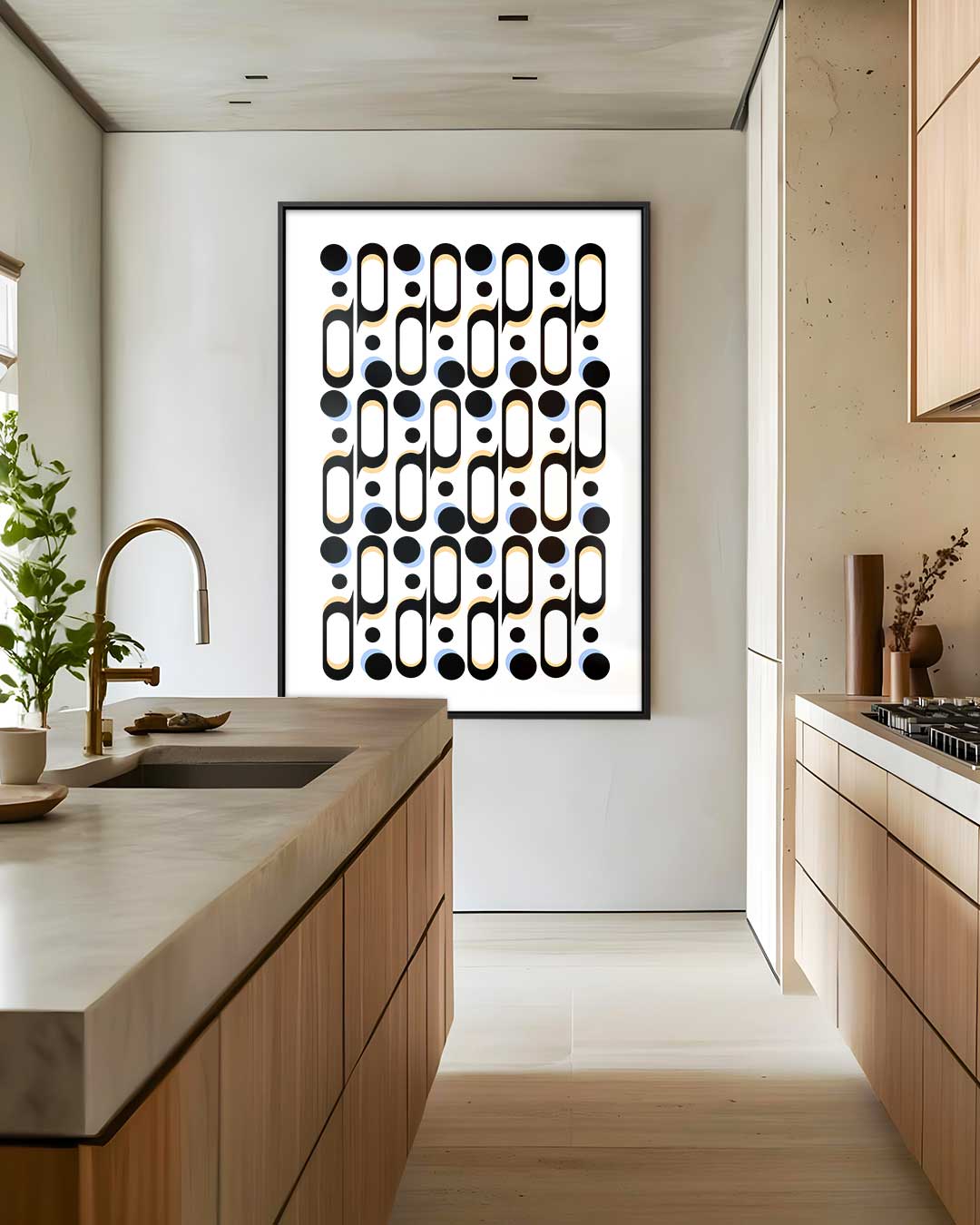 Modern Grafisch Patroon Kunstwerk-canvas-dibond-plexiglas-wanddecoratie-WallArtistic