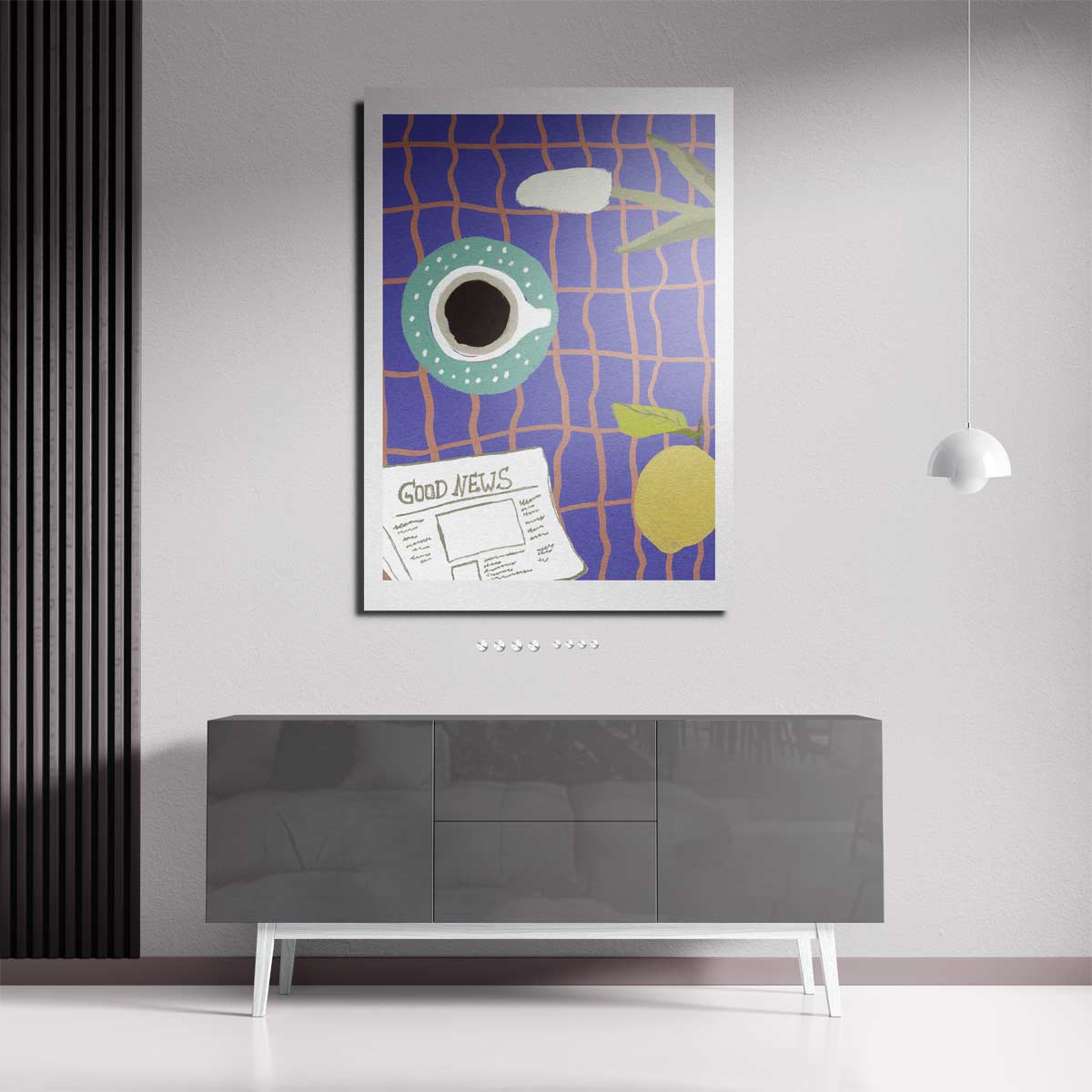 Ochtendgeluk voor Beginners Kunstwerk-canvas-dibond-plexiglas-wanddecoratie-WallArtistic