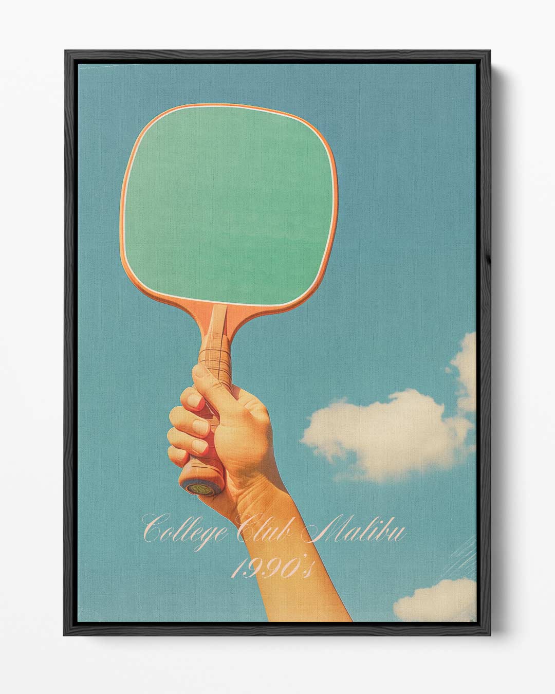 Vintage Tennis Racket Kunstwerk-canvas-dibond-plexiglas-wanddecoratie-WallArtistic